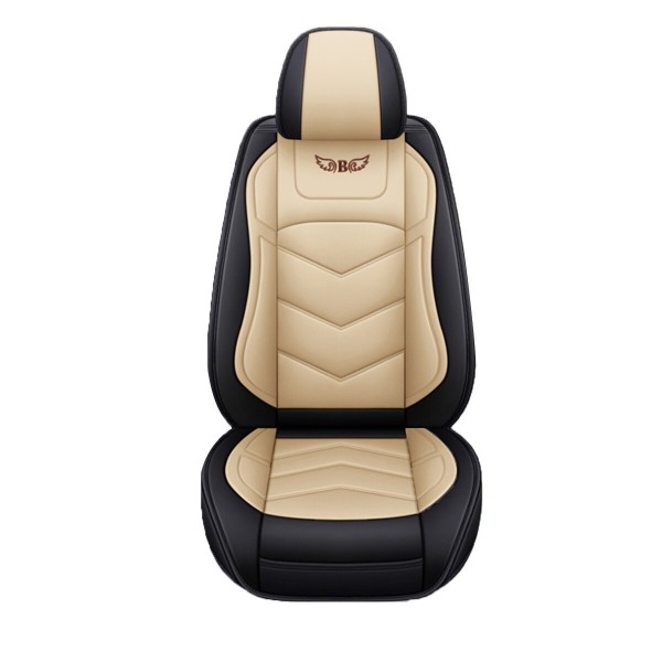 1PC Car Front Seat Cover Luxury PU Leather Full Surround Universal Auto Cushion Protection