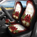 1PC Christmas Print Car Auto Front Seat Cover Protector Universal Fit For SUV