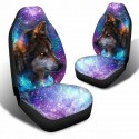1PC Universal Car Front Seat Cover Wolf Cushion Polyester For Auto SUV Truck