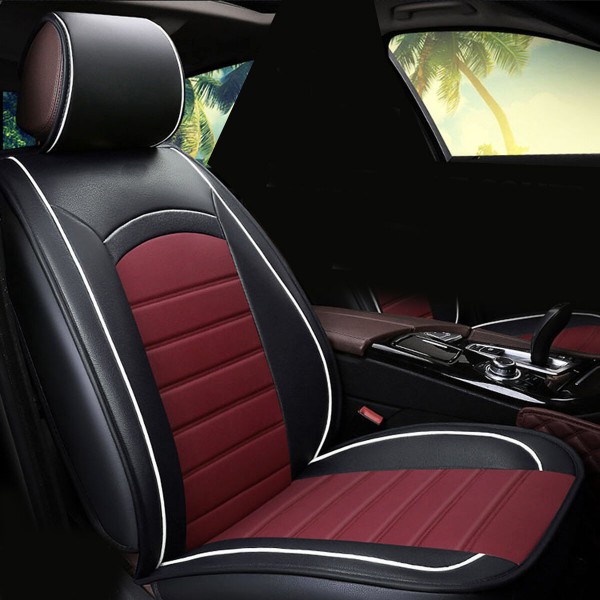 1Pcs Front Car Seat Cover Waterproof Dustproof PU Leather Protector Mat Pad