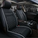 1psc PU Leather Car Full Surround Seat Cover Cushion Protector Set Universal for 5 Seats Car