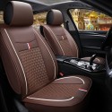 1x Front Car Full Seat Cover Waterproof Dustproof PU Leather Protector Mat Pad