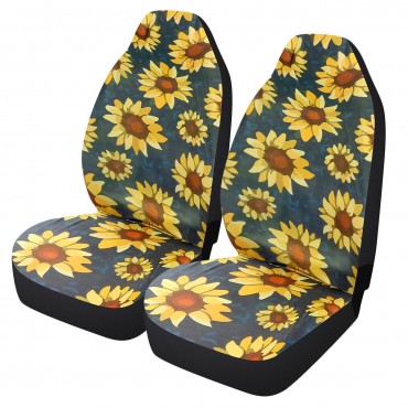 2PCS Car Front Seat Cover Universal Soft Comfortable Seat Protector