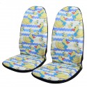 2PCS Fashion Printed Car Seat Covers Universal Automobile Accessories