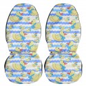 2PCS Fashion Printed Car Seat Covers Universal Automobile Accessories