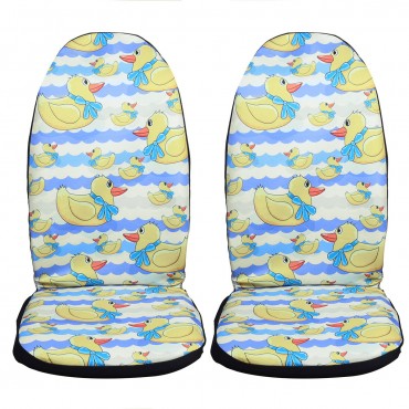 2PCS Fashion Printed Car Seat Covers Universal Automobile Accessories