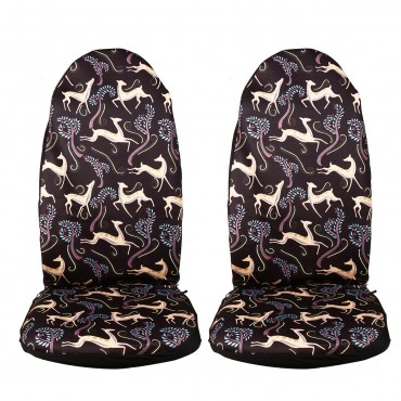 2PCS Fashion Printed Car Seat Covers Universal Automobile Accessories