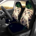 3D Animal Cat Printing Car Seat Covers Car Styling Full Seat Cover