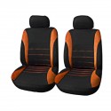 4 Pack Universal Car Seat Cover Set Front Rear Head Rests Full Set Auto Cover