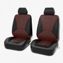 4PCS Front Seat Universal Car Seat Covers Faux Leather Breathable Cushion