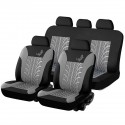 4PCS/9PCS Car Front Seat Cover Fabric Cases Protector with Tire Track Detail Styling For Seats