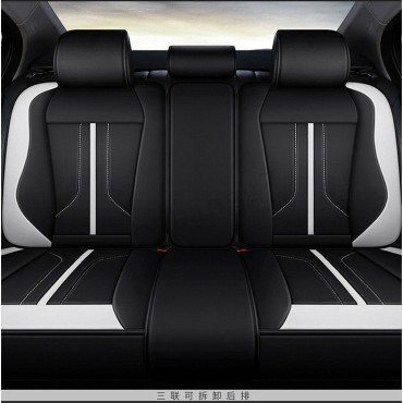 4Pcs Polyester Fiber 6D Car Full Surround Seat Cover Cushion Protector Set Universal for 5 Seats Car