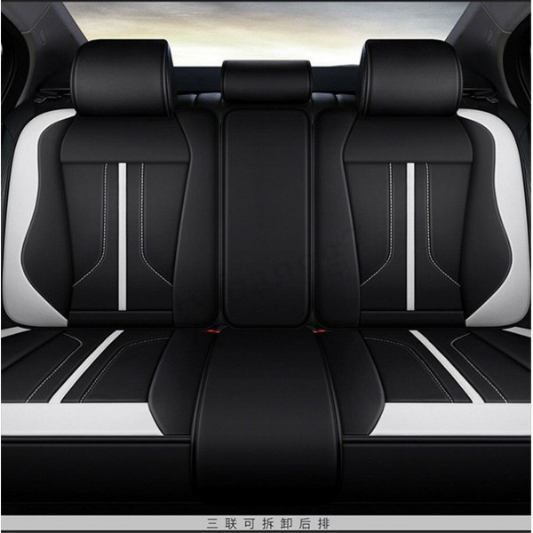 4Pcs Polyester Fiber 6D Car Full Surround Seat Cover Cushion Protector Set Universal for 5 Seats Car