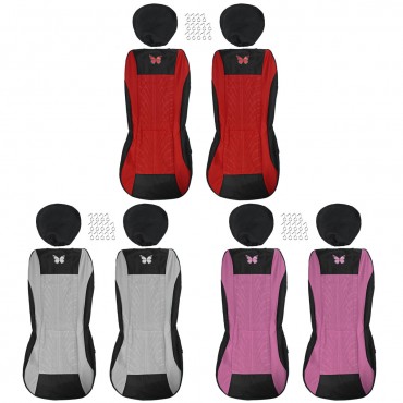 4pcs Universal Front Row/ Full Set Seat Cover Car Accessories interior Butterfly