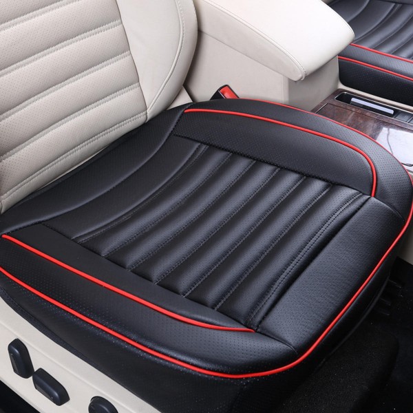 50x52cm Car Seat Cover PU Leather Auto Chair Cushion Mat Buckwhear Shell Filling 1Pcs Universal