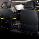 65x55x25 cm B92936 Black 5 PU Car Seat Cover Universal Fit Covers Adjustable Bench for 95% Types of Cars