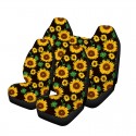 7 PCS Universal 3D Sunflower Front Car Seat Cover Cushion Protector Washable