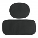 7PCS PU Leather Car Seat Cushion Cover Protector Set for 5 Seat Cars Black White Universal