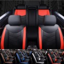 8Pcs PU Leather Car Full Surround Seat Cover Cushion Protector Set Universal for 5 Seats Car