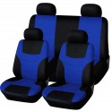 8Pcs Polyester Fabric Car Full Seat Cover Cushion Protector Set Front Rear 4 Heads Universal