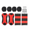 8Pcs Polyester Fabric Car Full Seat Cover Cushion Protector Set Front Rear 4 Heads Universal