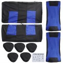 9PCS Car Seat Cover Set Universal 5-Seat Protector Fabric Special Craft Wish Tire Pattern