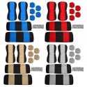 9PCS Rear Back Seat Cover Waterproof Composite Sponge Car Seats Protectors