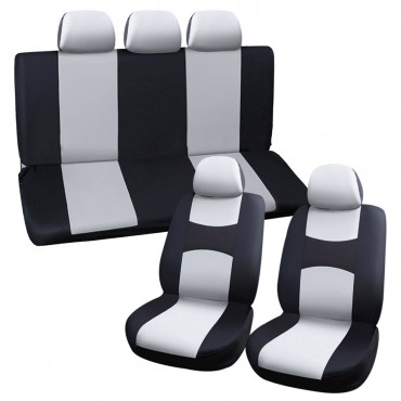 9PCS Universal Front&Rear Car Seat Covers Full Seat Cover Cushion Protector