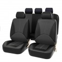 Bucket Seat Cover Set Front Rear Universal for Car Sedan Truck SUV PU Leather