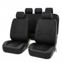 Bucket Seat Cover Set Front Rear Universal for Car Sedan Truck SUV PU Leather