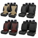 Bucket Seat Cover Set Front Rear Universal for Car Sedan Truck SUV PU Leather