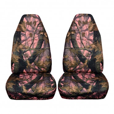 Camouflage Camo Car Front Seat Cover Protector SUV Van Pickup Truck Off-Road