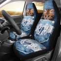 Car Front Seat Cover Protector Cushion Cat Dog Printed Truck Van SUV Universal
