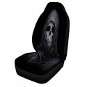 Car SUV Sedan Front Seat Cover Cushion Skull Wolf Printed Protector Universal