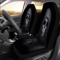 Car SUV Sedan Front Seat Cover Cushion Skull Wolf Printed Protector Universal
