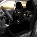 Car SUV Sedan Front Seat Cover Cushion Skull Wolf Printed Protector Universal