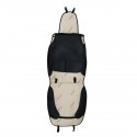 Double PU Leather Car Front Seat Cover with Pillow Universal for Five Seats Car Black and White