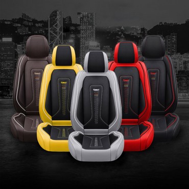 Durable PU Leather Car Seat Covers Cushion Universal Full Set for Auto