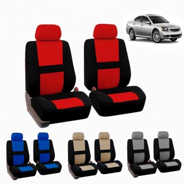 Full Set Car Seat Cover Polyester For Auto Truck SUV 2 Heads Durable Comfortable Breathable 3D Air Mesh Fabric