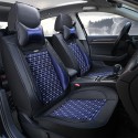 Full-surround Universal Car Front Seat Cover PU Leather Cushion Mat Back Storage