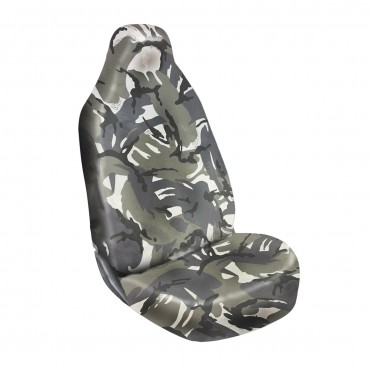 Green Camo Front Auto Seat Full Covers Universal Protector for Car Truck SUV Van