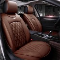 Leather Car Full Surround Seat Cover Cushion Protector Set Universal for 5 Seats Car Two Style