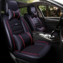 Leather Car Full Surround Seat Cover Cushion Protector Set Universal for Five Seats Car