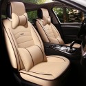 Leather Car Full Surround Seat Cover Cushion Protector Set Universal for Five Seats Car