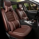 Leather Car Full Surround Seat Cover Cushion Protector Set Universal for Five Seats Car