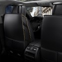 Luxury Universal Black Car 5 Seat PU Leather Front + Rear Seat Cover Cushion