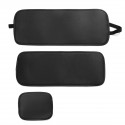 Luxury Universal Black Car 5 Seat PU Leather Front + Rear Seat Cover Cushion