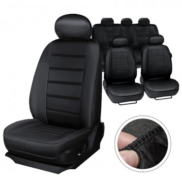 Five Seat Car Seat Covers Front Rear Head Rests Full Set Auto Seat Cover