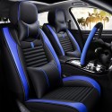 PU Leather Auto Car Seat Cover Set Protector Front&Rear Full Surrounding