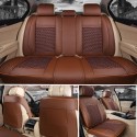 PU Leather Car Seat Cover Full Surround Bamboo Charcoal Cushion Set for 5-Seat Car